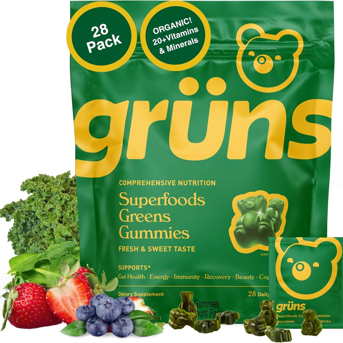 Gruns Adults Super Greens Gummies